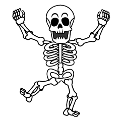 Free Skull and Skeleton Cartoon Characters Images | Charatoon