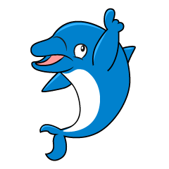 Posing Blue Dolphin