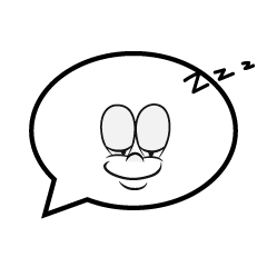 Sleeping Speech Bubble