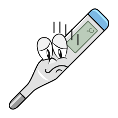 Depressed Medical Thermometer
