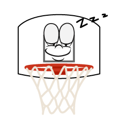 Sleeping Basketball Goal