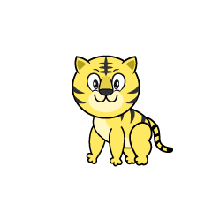 Yellow Tiger Profile Icon Free PNG Image｜Illustoon