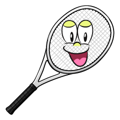 Smiling Tennis Racket
