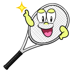 Posing Tennis Racket
