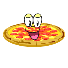 Smiling Pepperoni Pizza