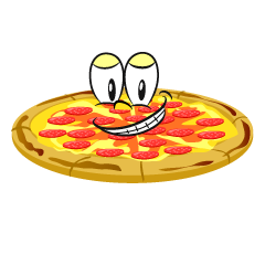 Grinning Pepperoni Pizza