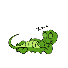 Dozing Crocodile