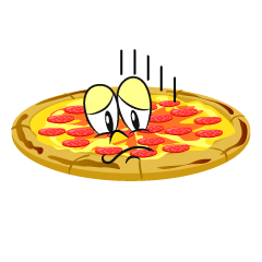 Depressed Pepperoni Pizza