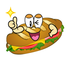 Thumbs up Baguette Sandwich