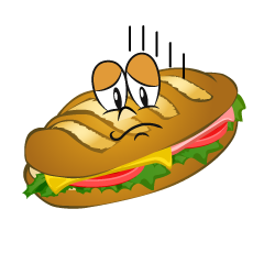 Depressed Baguette Sandwich