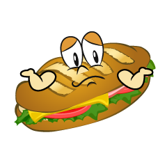 Troubled Baguette Sandwich