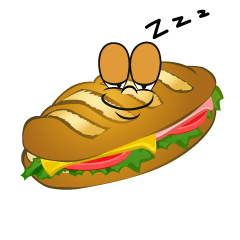 Sleeping Baguette Sandwich