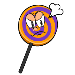 Angry Halloween Lollipop