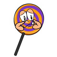 Sad Halloween Lollipop