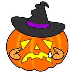 Sad Witch Pumpkin