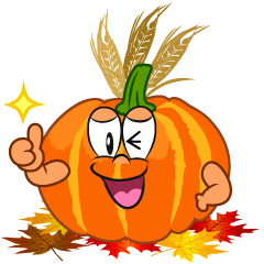 Thumbs up Thanksgiving Pumpkin
