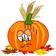 Depressed Thanksgiving Pumpkin