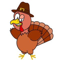 Grinning Thanksgiving Turkey