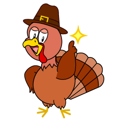 Posing Thanksgiving Turkey