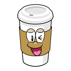 Laughing Paper Cup Coffee