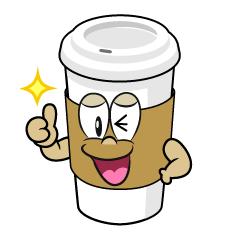 Thumbs up Paper Cup Coffee