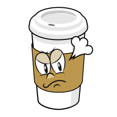 Angry Paper Cup Coffee