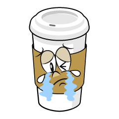 Crying Paper Cup Coffee
