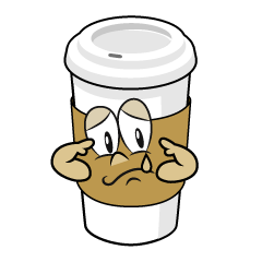 Sad Paper Cup Coffee
