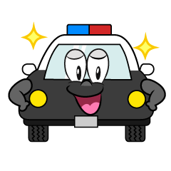 Glitter Police Car