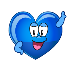 Posing Blue Heart
