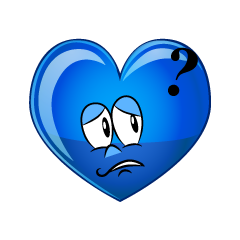 Thinking Blue Heart