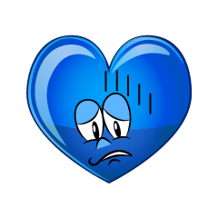 Depressed Blue Heart
