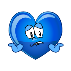 Troubled Blue Heart