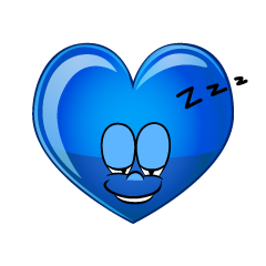 Sleeping Blue Heart