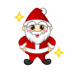 Glitter Mini Santa