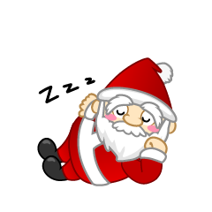 Sleeping Mini Santa