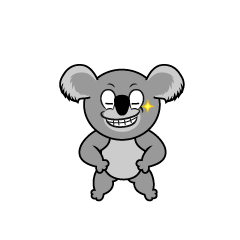 Grinning Koala