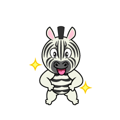 Glitter Zebra