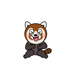 Laughing Red Panda