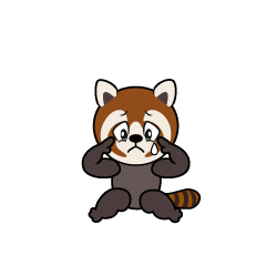 Sad Red Panda