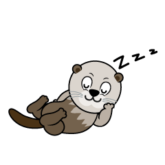 Sleeping Sea Otter