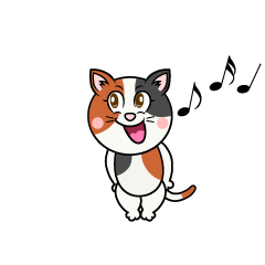 Singing Calico Cat