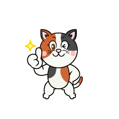 Thumbs up Calico Cat