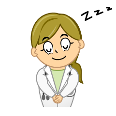 Sleeping Female Doctor