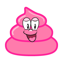 Smiling Pink Poop