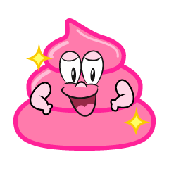 Glitter Pink Poop