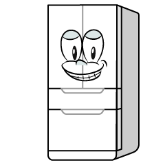 Grinning Refrigerator