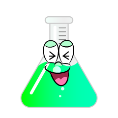 Laughing Erlenmeyer Flask