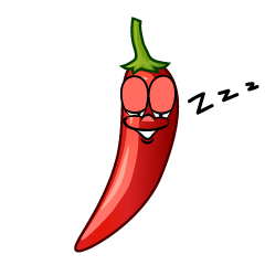 Sleeping Chili Pepper