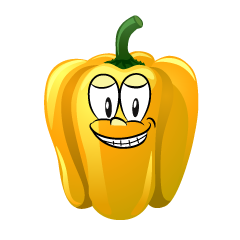 Grinning Yellow Pepper